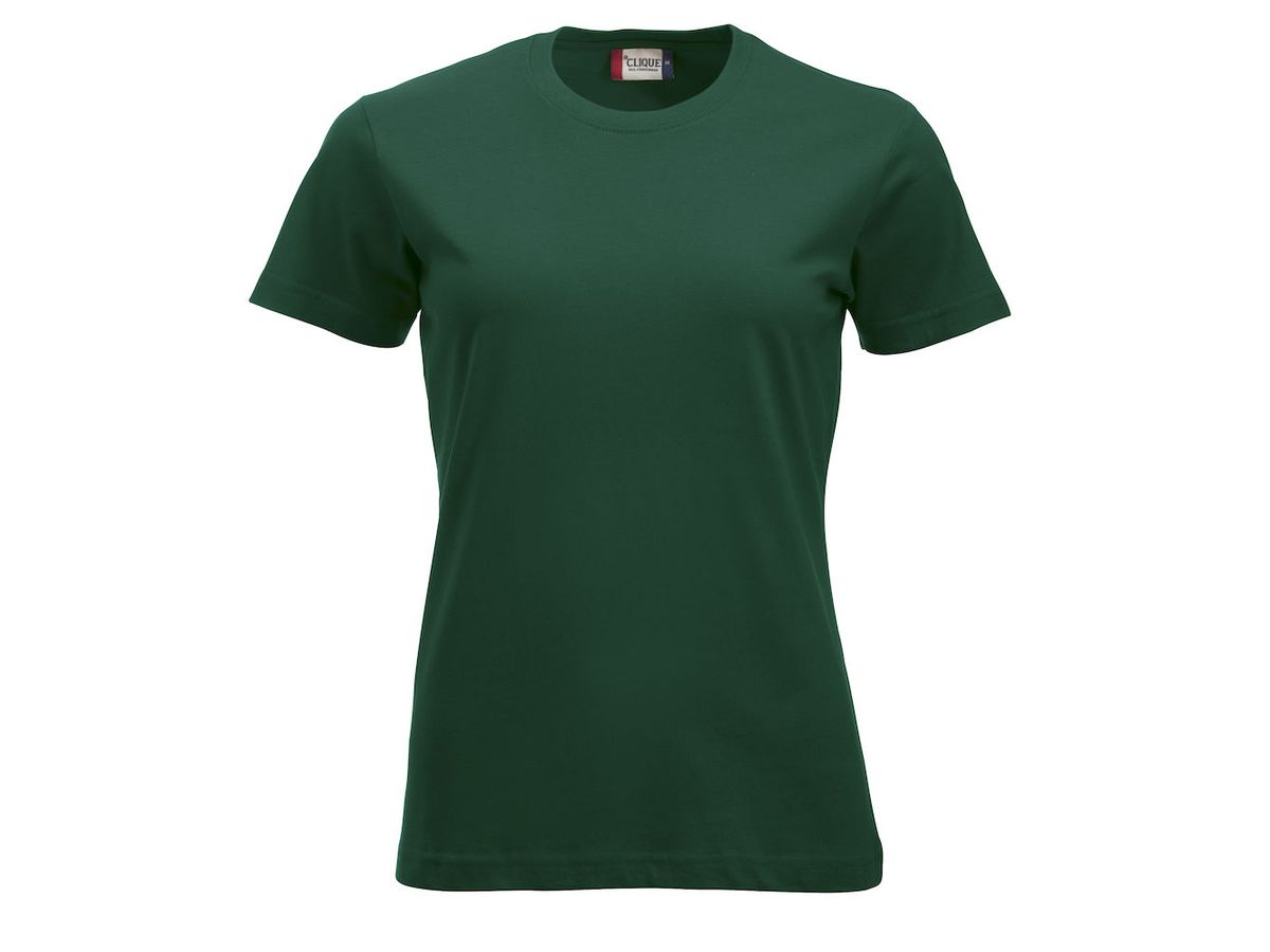 CLIQUE New Classic T-Shirt Ladies Gr. S - 100% CO, 160 g/m², flaschengrün
