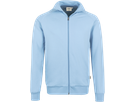 Sweatjacke College Gr. M, eisblau - 70% Baumwolle, 30% Polyester, 300 g/m²
