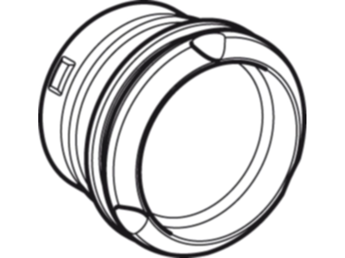 PushFit Stopfen, rot - für Schutzrohr 20