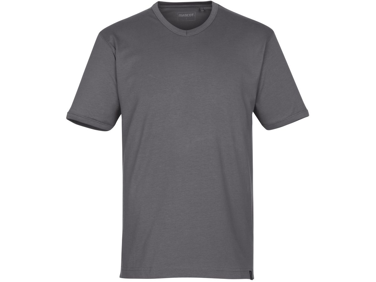 Algoso T-Shirt anthrazit Grösse L - zyanblau, 100% Baumwolle