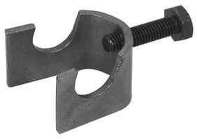 Halter zur Befestigung von Erdungsband - am Bewehrungsstahl