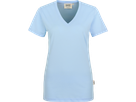Damen-V-Shirt Classic Gr. M, eisblau - 100% Baumwolle, 160 g/m²