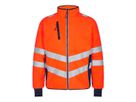 Safety Fleece Jacke Gr. XL - Orange/Blue ink