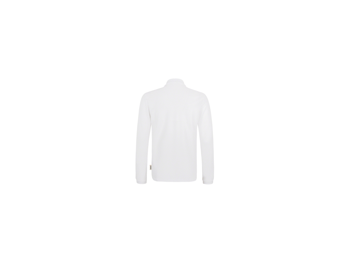 Longsleeve-Poloshirt Classic L weiss - 100% Baumwolle, 220 g/m²