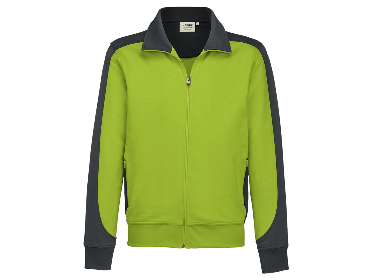 Sweatjacke Contrast Performance - 50% Baumwolle / 50% Polyester