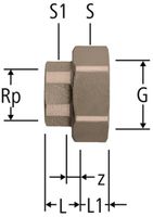 Rotgussverschraubung 1"x11/4"