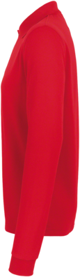 Longsleeve-Poloshirt Perf. Gr. 5XL, rot - 50% Baumwolle, 50% Polyester, 220 g/m²