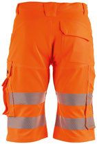 Warnschutz Stretch Arbeitsshorts - 90 % Polyester, 10 % Elastan