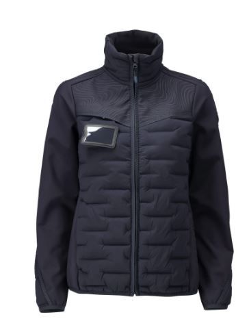Thermojacke schwarzblau - 86% Recyceltes Polyamid/14% Elasthan