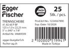 Trennscheiben Inox EHT 125-1.0 A60 - Stahl/Inox flach mit Egger&Fischer Logo