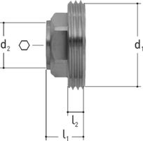 Stopfen mit Innengewinde JRG 1/2" BR 1 - nach EN ISO 228-1