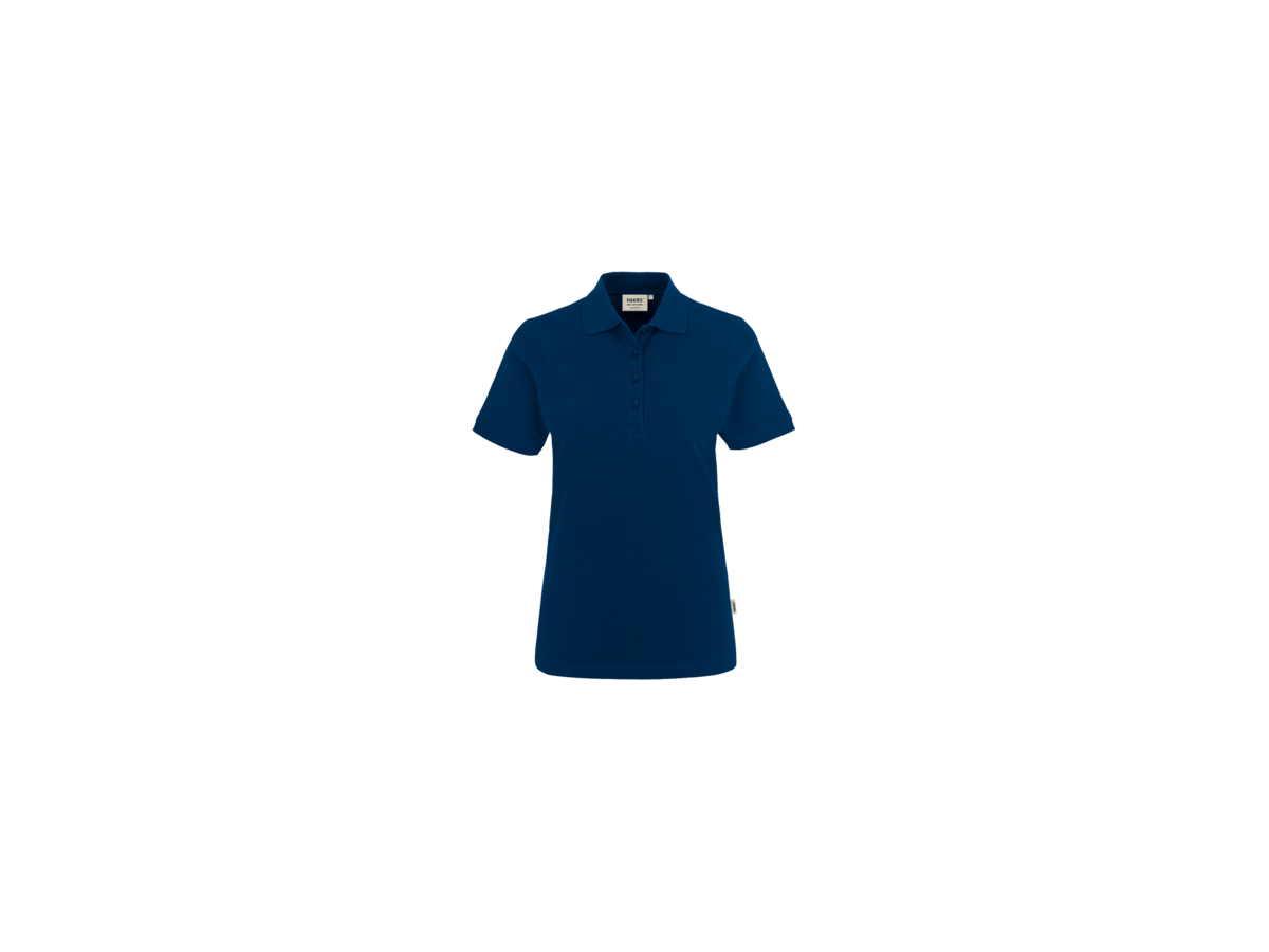 Damen-Poloshirt Classic Gr. XL, marine - 100% Baumwolle