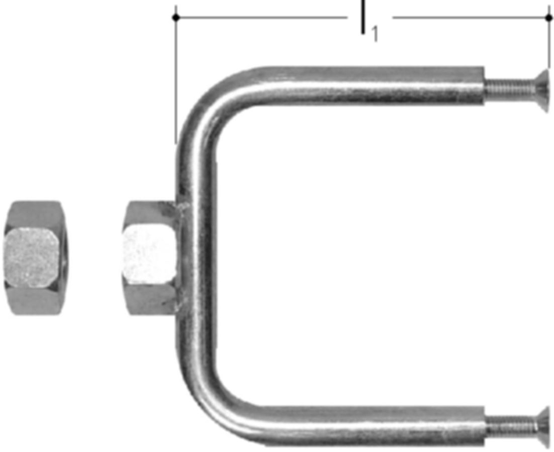 Sanipex Befestigungs-Set Vorwand - mit Kontermutter M12, inkl. Schrauben