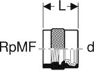 Geberit Mepla-Adapter, MF20-1/2