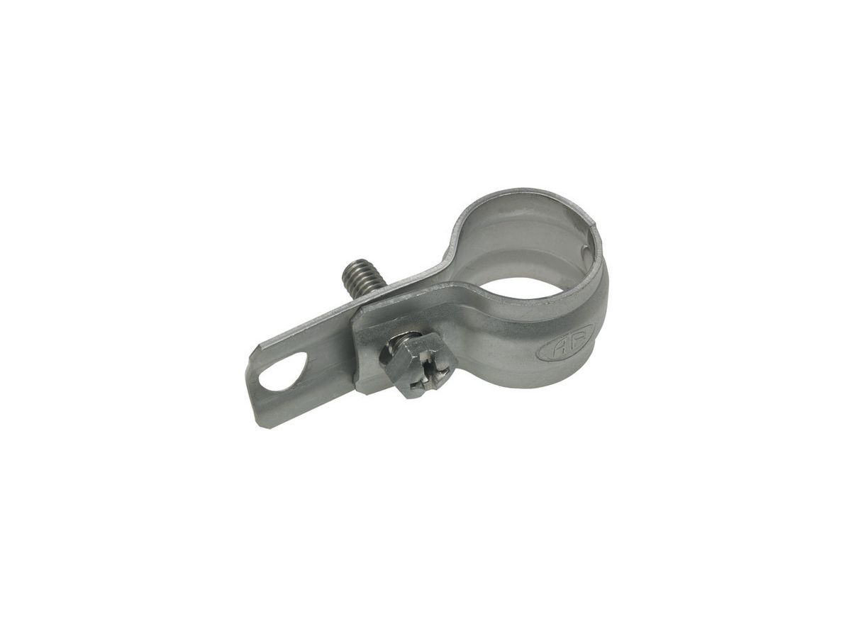 Befestigung an Sockelrohrschelle 1/2" - ohne Isolation, für PVC-Sockelrohre