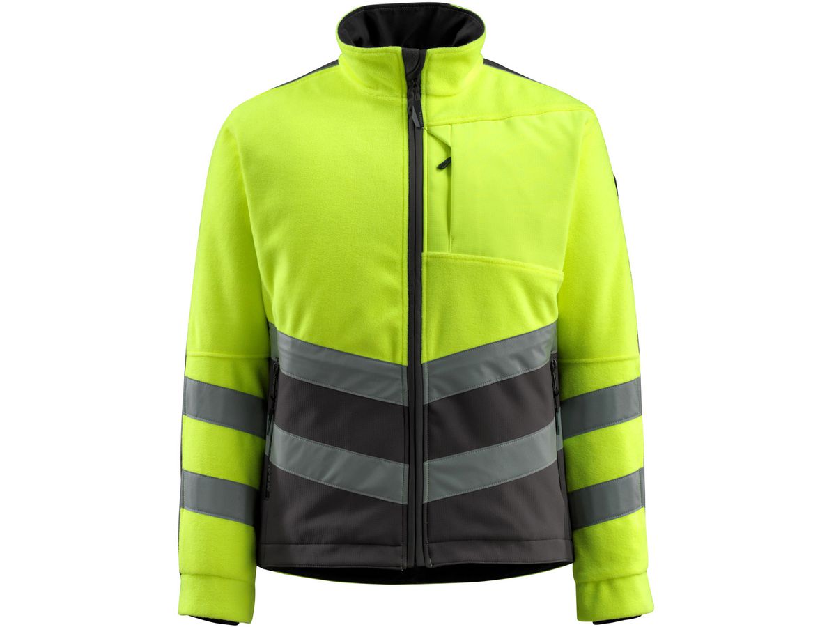 Fleecejacke Sheffield Gr. L - hi-vis gelb/dunkelanthrazit
