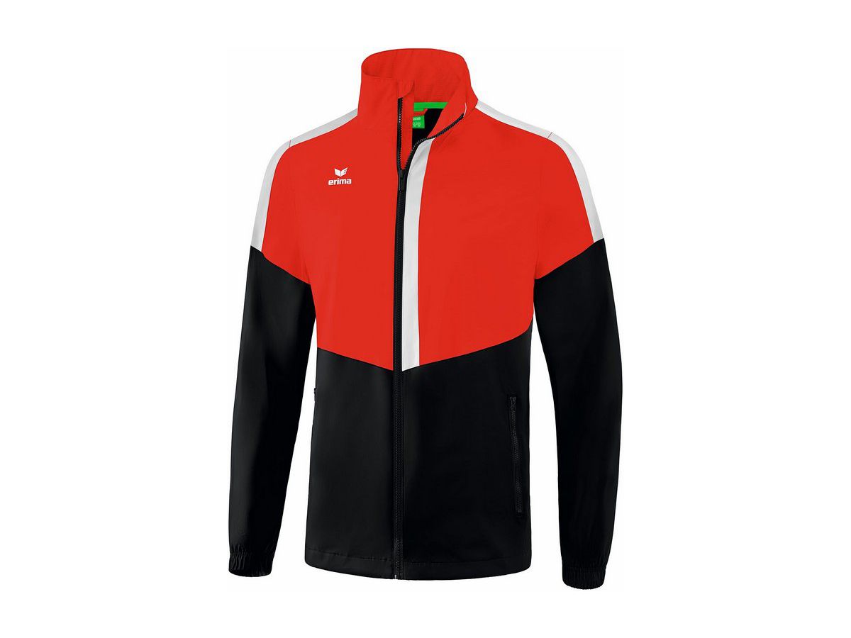 Squad Allwetterjacke, Gr. 164 - rot/schwarz/weiss, 100% PES