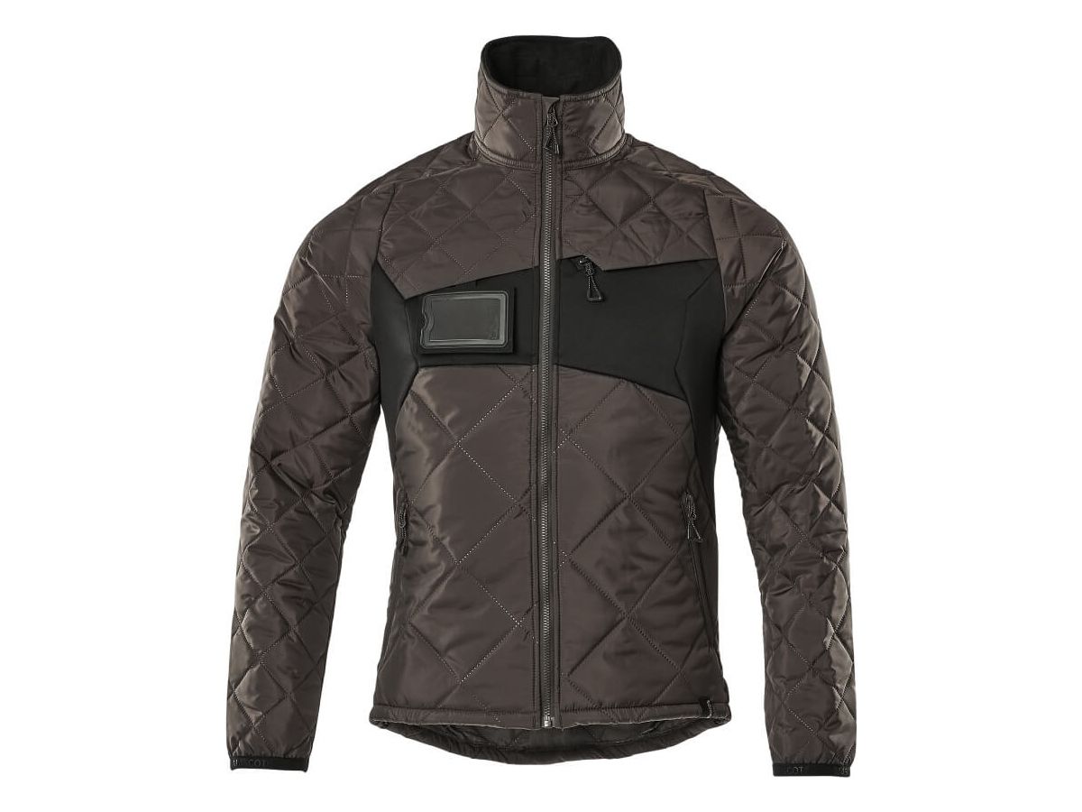 Thermojacke mit CLIMASCOT Gr. S - dunkelanthrazit/schwarz, wasserabweisend