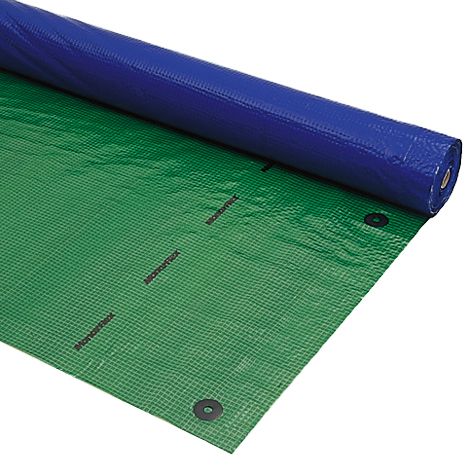 Monarflex GB 1 Abdeck- und Schutzplane - mit Oesen, grün / blau, 4 x 30 m