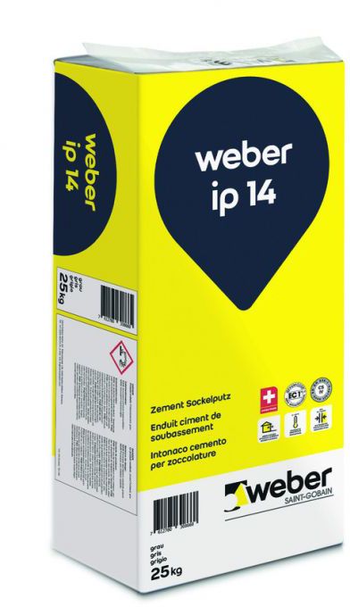 Weber ip 14 Zement-Maschinenputz Sockel- - putz