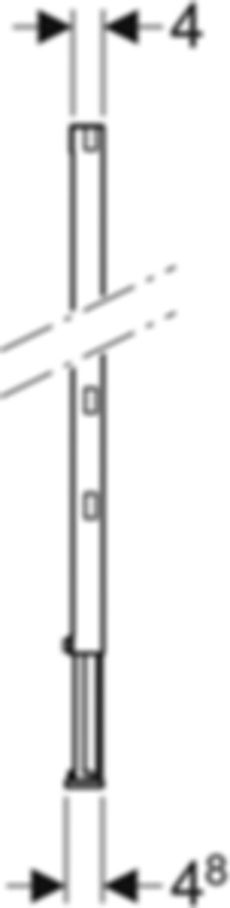 Geberit Duofix Ständer teilhoch - 112-144 cm