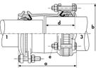 Multi/Joint 3007 Kupplung  NW 450 - ND16, zugfest, 450-482 mm