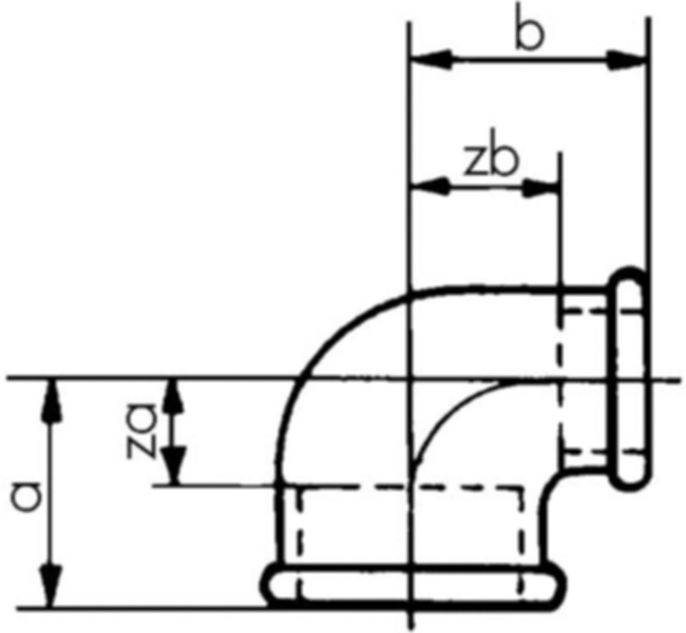 Winkel 90° +GF+ Serie 8000