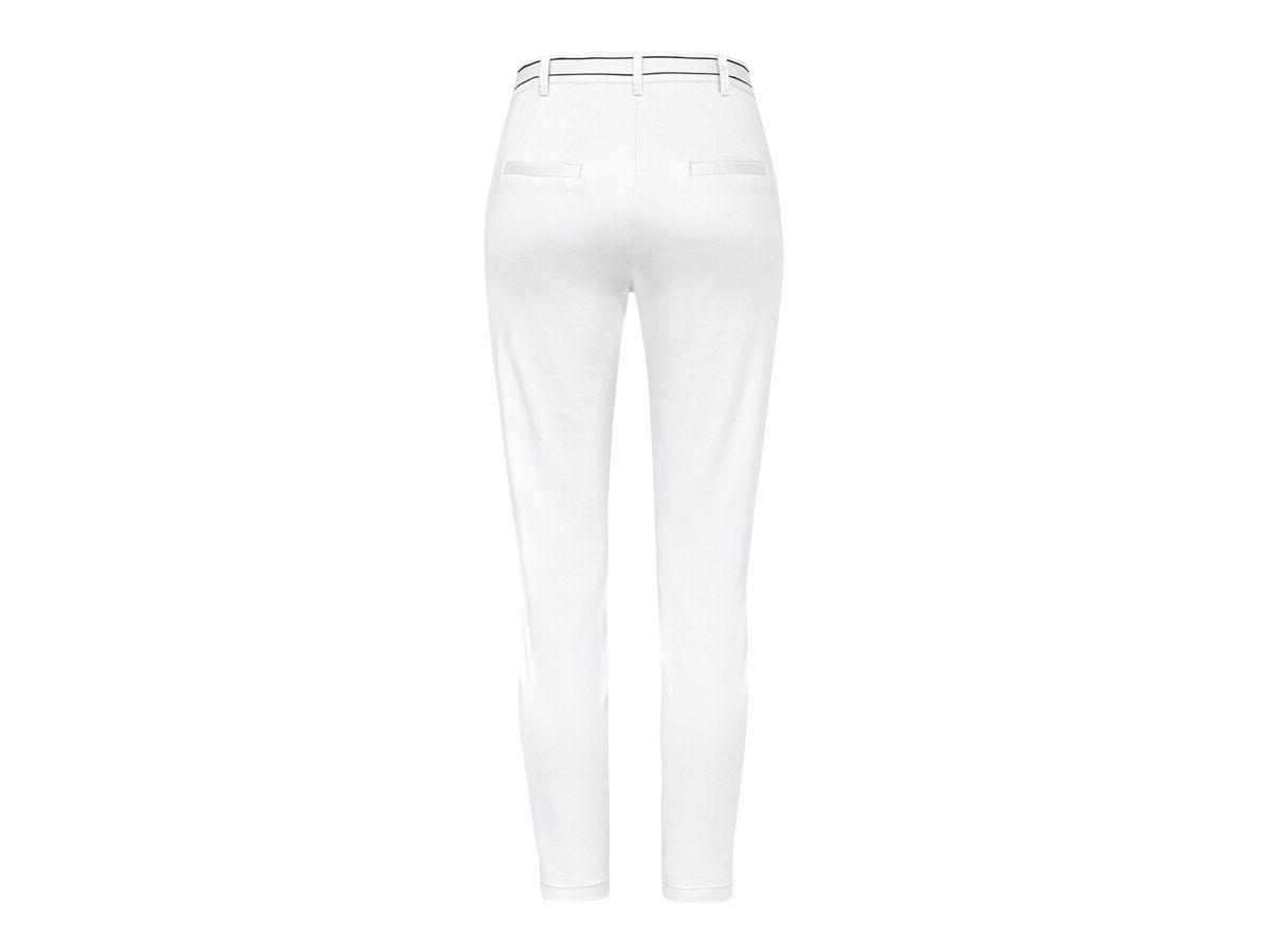 Damen 7/8-Hose Stretch, Gr. XS - weiss