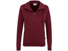 Women-Sweatjacke College weinrot - 100 % Baumwolle, 200 g /m²