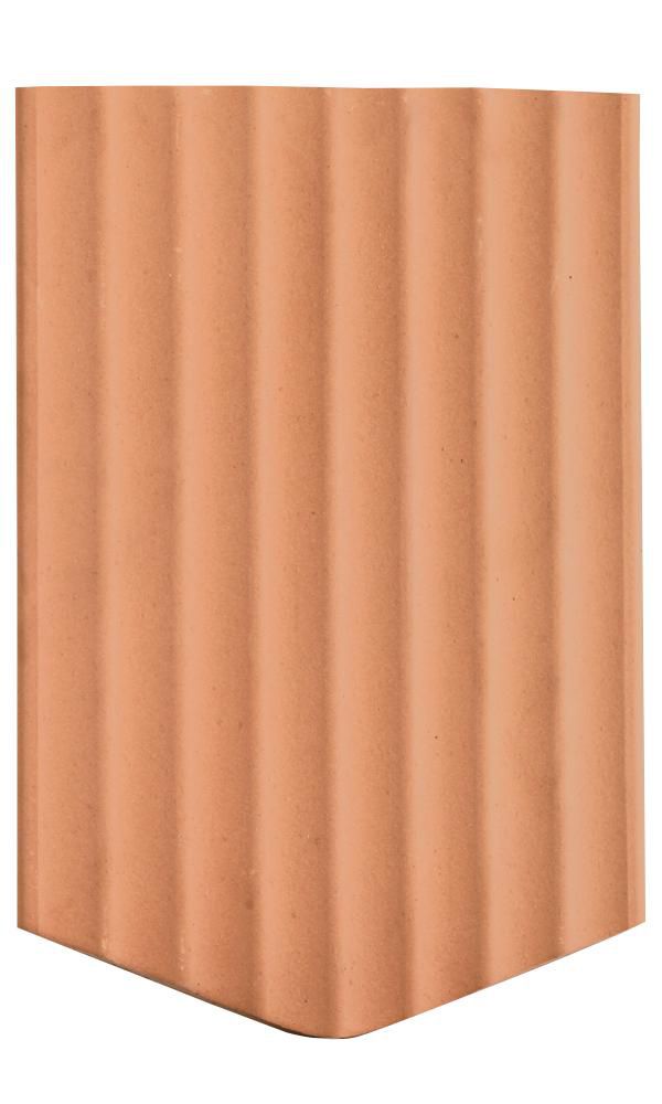 Biberschwanz Standard 1 1/2 spitz braun - gewellt