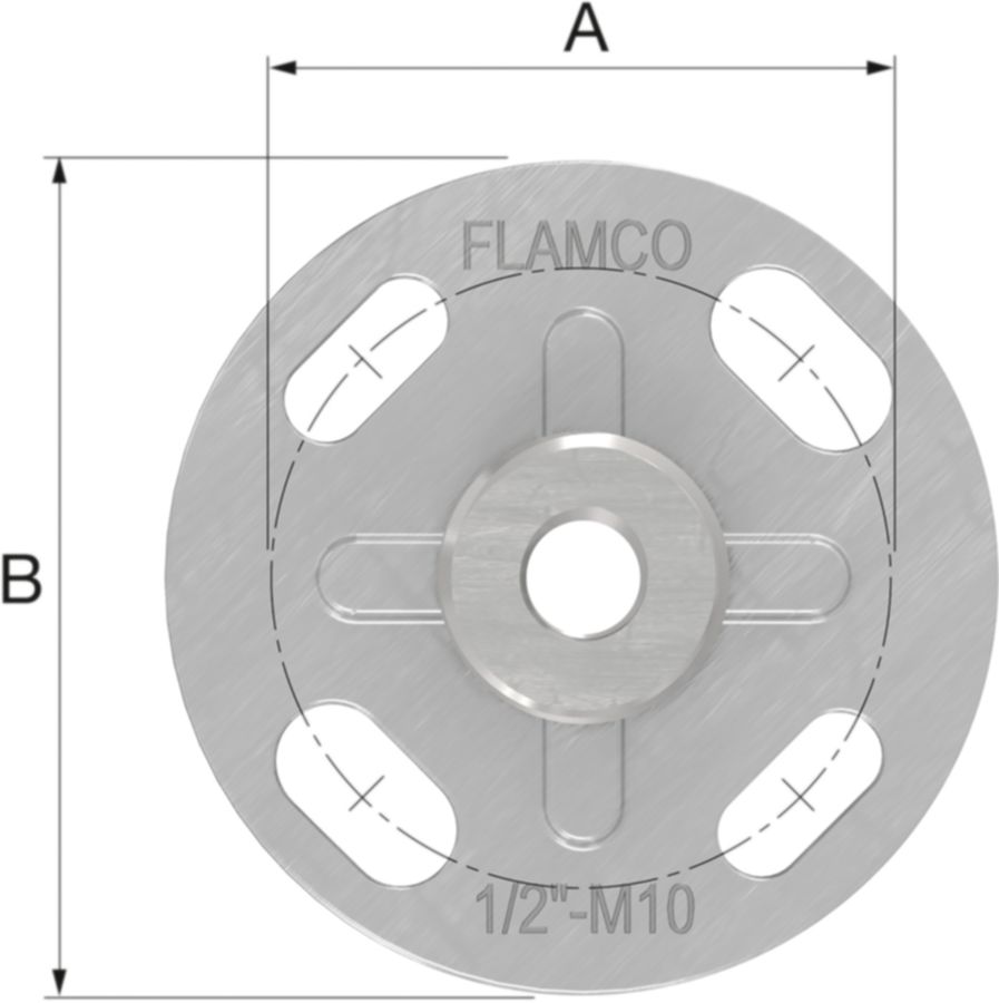 Grundplatten SRG1 rund 60 mm  M10