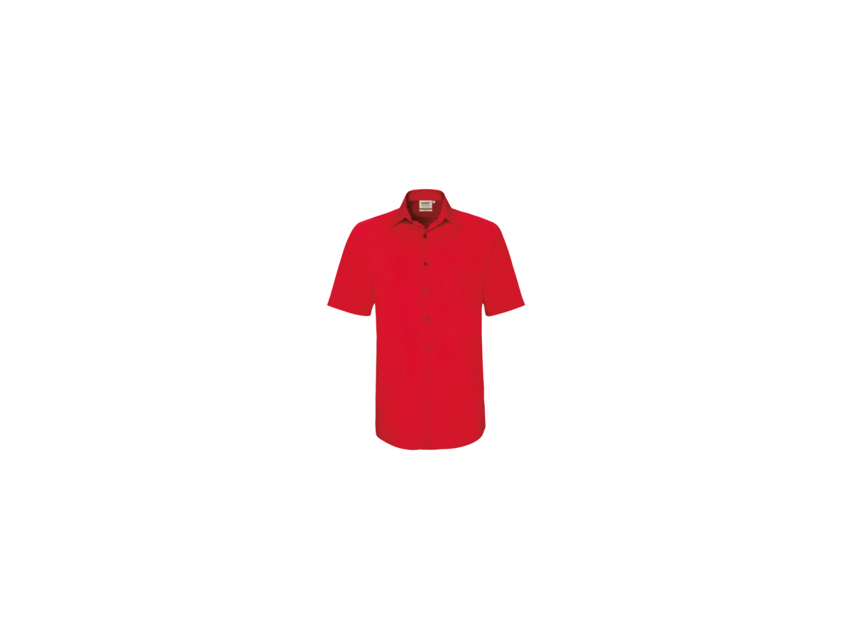 Hemd ½-Arm Performance Gr. 3XL, rot - 50% Baumwolle, 50% Polyester, 120 g/m²