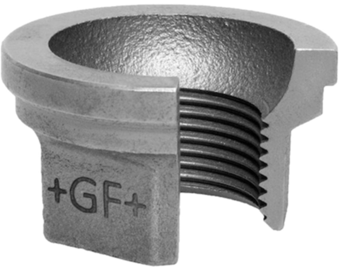 Einlegteil +GF+ 372 schwarz - flach dichtend, egal