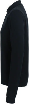 Longsleeve-Poloshirt Perf. 5XL schwarz - 50% Baumwolle, 50% Polyester, 220 g/m²