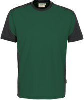 T-Shirt Contrast Perf. 2XL tanne/anth. - 50% Baumwolle, 50% Polyester, 160 g/m²