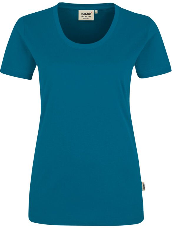 Klassisches T-Shirt mit femininem Rund- - hals-Ausschnitt. 100 % Baumw. Gr. XS-3XL