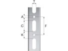 Montageschiene FLAMCO R0 HxB 18x28 mm - à 2 m, verzinkt