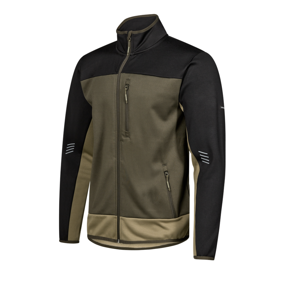 ENTIRE Midlayer-Cardigan Gr. 6XL - Forest Green/Schwarz