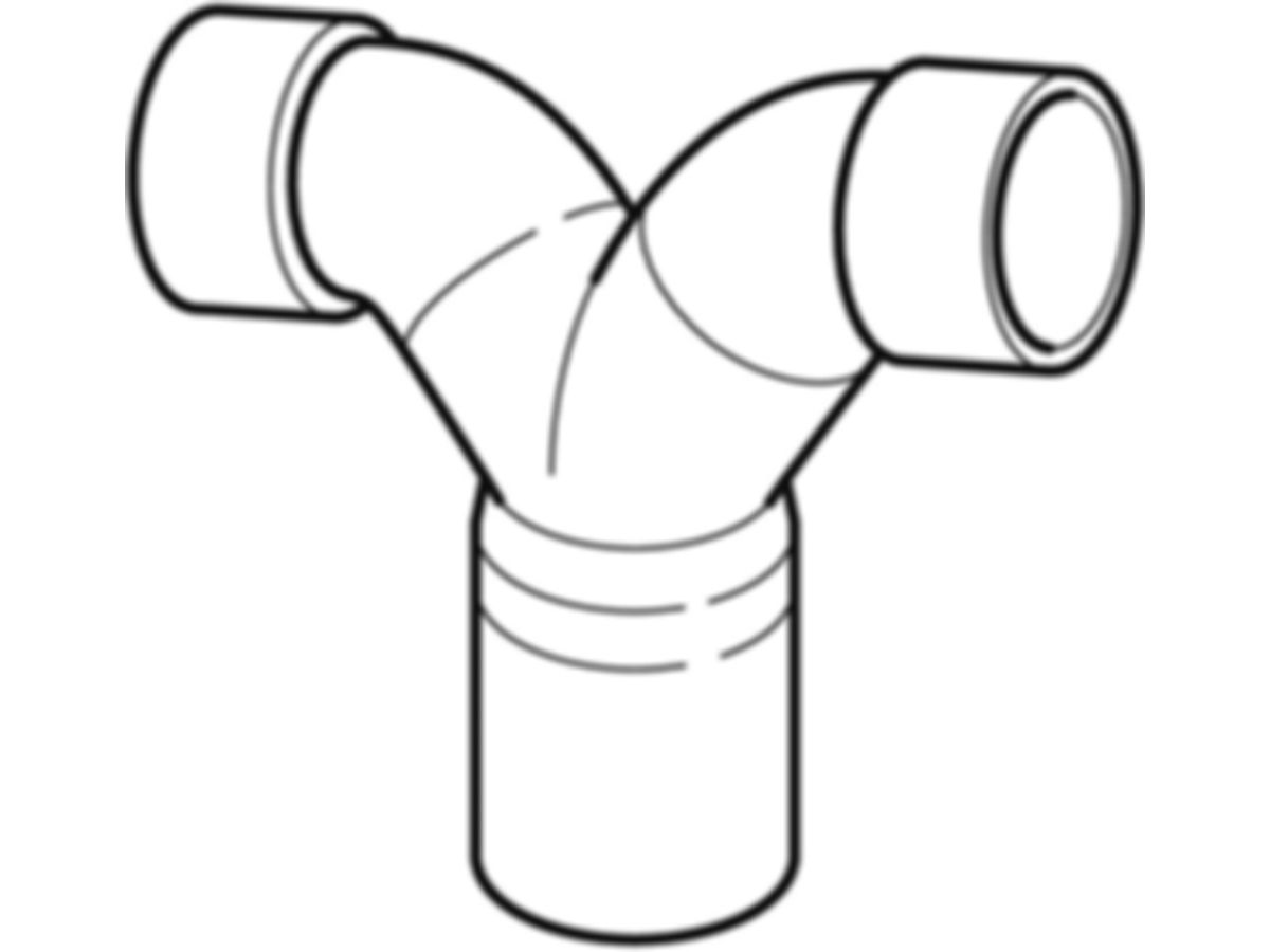 Geberit Wandklosettdoppelbogen 180° - 110/90