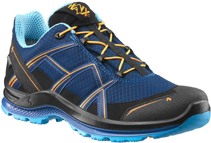 HAIX Black Eagle Adventure2.1 low Gr.8.5 - wasserdicht, atmungsaktiv, navy-orange