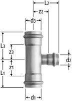 Optipress-Gaz T-Stück
