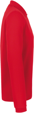 Longsleeve-Poloshirt Perf. Gr. 5XL, rot - 50% Baumwolle, 50% Polyester, 220 g/m²