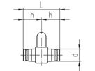 iFIT Heizkörperanschl.winkel 16/20 - doppelt 330mm