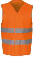 Warnweste aus Mischgewebe, Reflexstr. L - leuchtorange, EN 471
