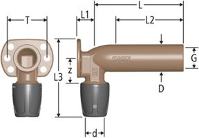 Optiflex prOfix Anschlusswinkel lang