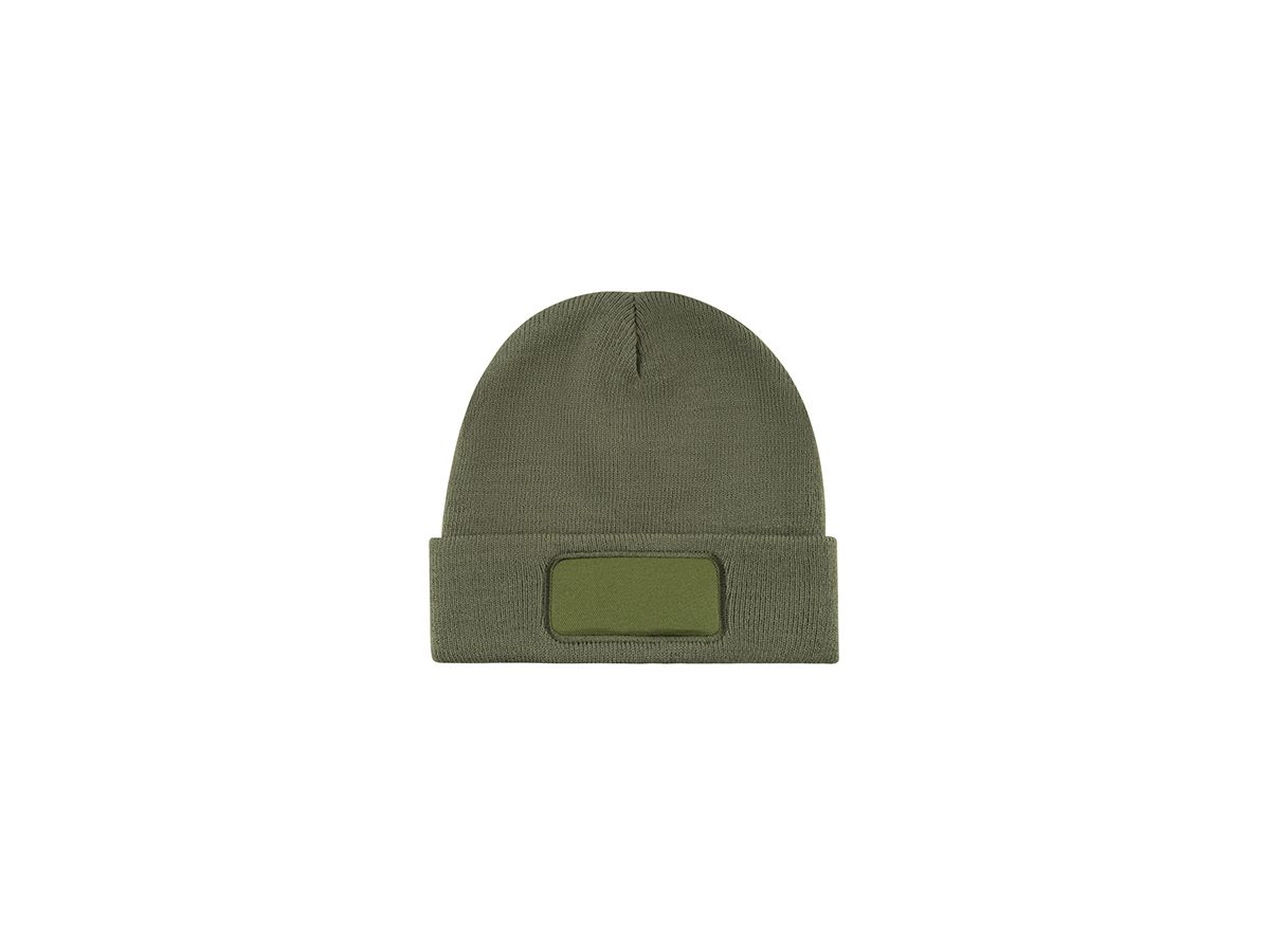 Strickmütze mit Patch, One Size - C1451, L-Merch, Beanies