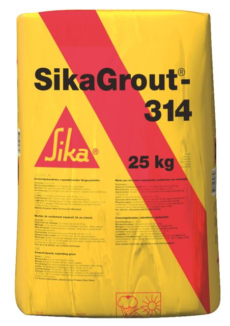 SikaGrout-314 N, 6-125 mm, Sack à 25 kg - 1-komponenten-Vergussmörtel