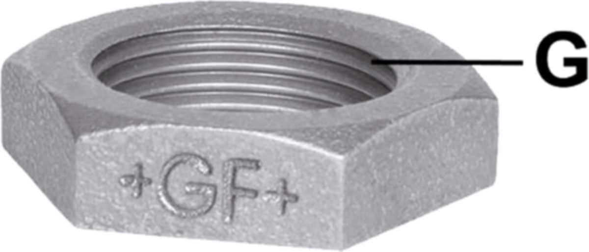 Gegenmutter +GF+ 310 verzinkt