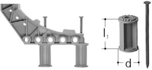 Sanipex Füsse zu Rohrstütze