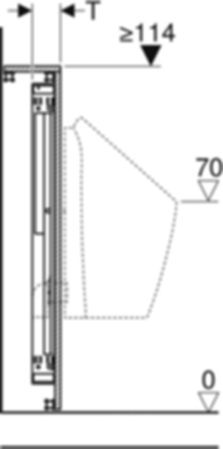 GIS Urinal-Element für 0-Liter